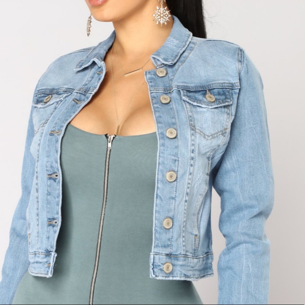 Cropped Denim jacket